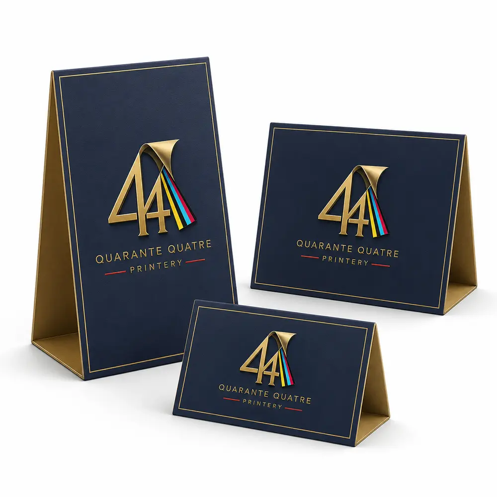 Masa kartı ve tent card baskı hizmeti