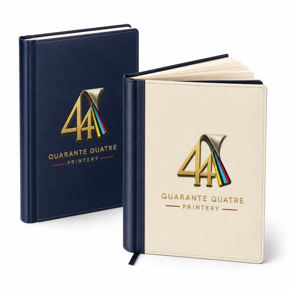 Quarante Quatre Printery logolu promosyon defter ve ajanda modelleri